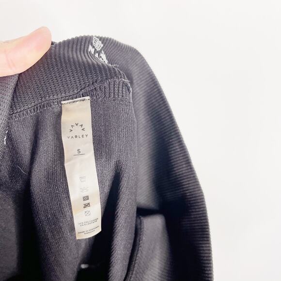 Varley Small S Black Seamless High Rise Quincy Leopard Leggings Jacquard Animal - Picture 10 of 12